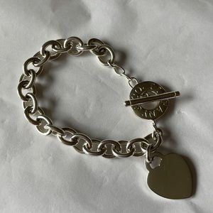 Authentic Tiffany & Co. heart tag toggle bracelet.